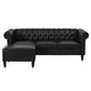 U-style 85" Modern 4-Seater L-Shaped Sectional Sofa