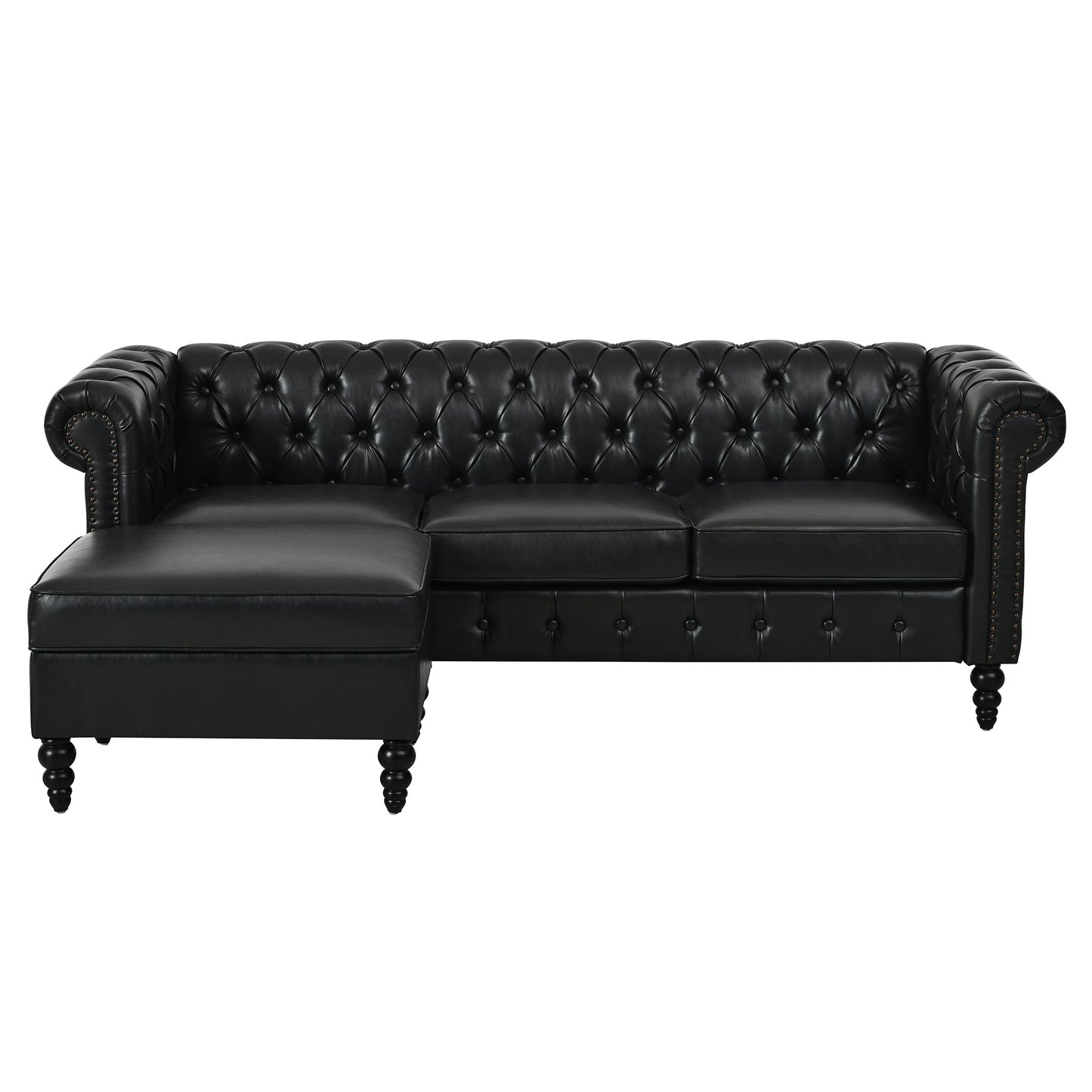 U-style 85" Modern 4-Seater L-Shaped Sectional Sofa