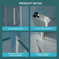 30"W x 72"H Fold Frameless Shower Door