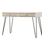 Taupe Desk with Metal Accents
