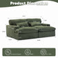 Double Chaise Lounge Chair, Oversized Upholstered Sleeper Cloud Couch - view 20