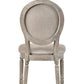 Faustine - Side Chair (Set of 2) - Tan Fabric & Salvaged Light Oak