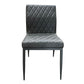 Cargo - Chair - Gray Synthetic Leather & Gunmetal
