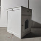 Wooden Pet House Cat Litter Box Enclosure - White