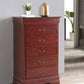 Elegant Cherry Traditional Storage Chest