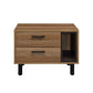 Trolgar - Accent Table - Brown Oak & Black