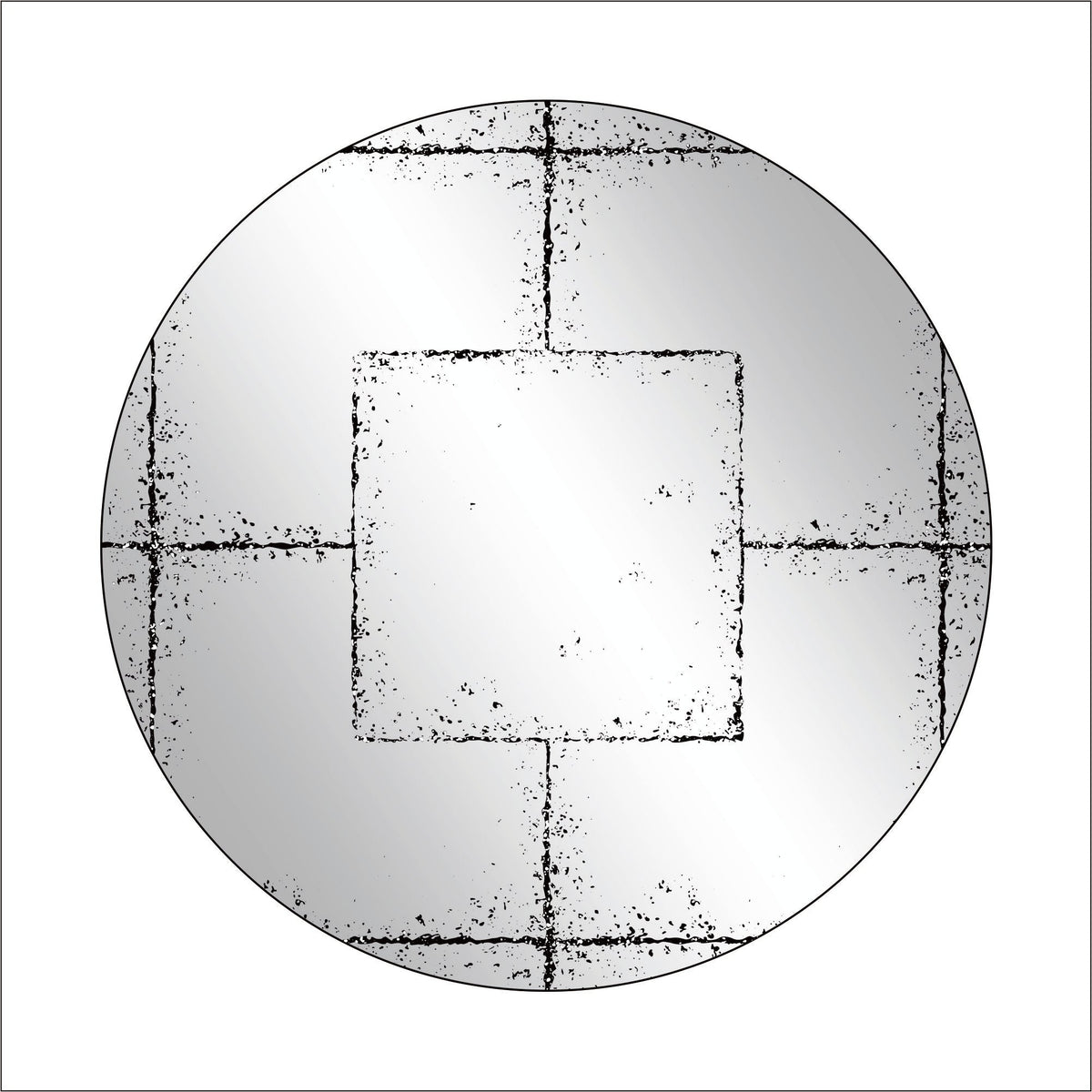 Round Wall-Mounted Mirror