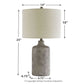 Linus - Ceramic Table Lamp  - Antique Black