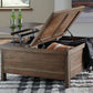 Moriville - Lift Top Cocktail Table - Grayish Brown