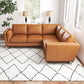 Erman Leather Sectional Sofa