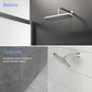 Brushed Nickel Shower Arm with Flange