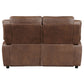 Ellington Upholstered Padded Arm Loveseat Dark Brown - view 4