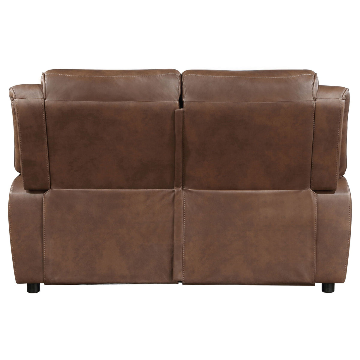 Ellington Upholstered Padded Arm Loveseat Dark Brown - view 4