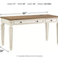 Realyn - Home Office Lift Top Desk - White / Brown