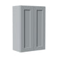 Gray Shaker Solid Wood Wall Cabinet