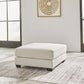 Lerenza - Oversized Accent Ottoman - Birch
