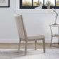 Rocky Fabric Armless Chair