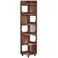 71.65" Tall 6-Tier Rustic Corner Bookshelf