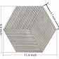 Hexagon Carrara Gray Marble Wall Décor