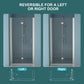 Fold Frameless Shower Door with Tempered Glass