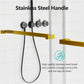 Frameless Double Sliding Soft-Close Shower Door in Brushed