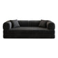 78.8' Compression Sofa,Convertible Floor Sofa Bed-with Pillow Back Support Armrest,Comfy Futon Couch Sleeper Bed,Loveseats Boneless Modular Sectional Sofa,Corduroy fabric,for Living Room,Bedroom,Black