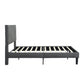 Full Size Upholstered Platform Bed Frame with Headboard