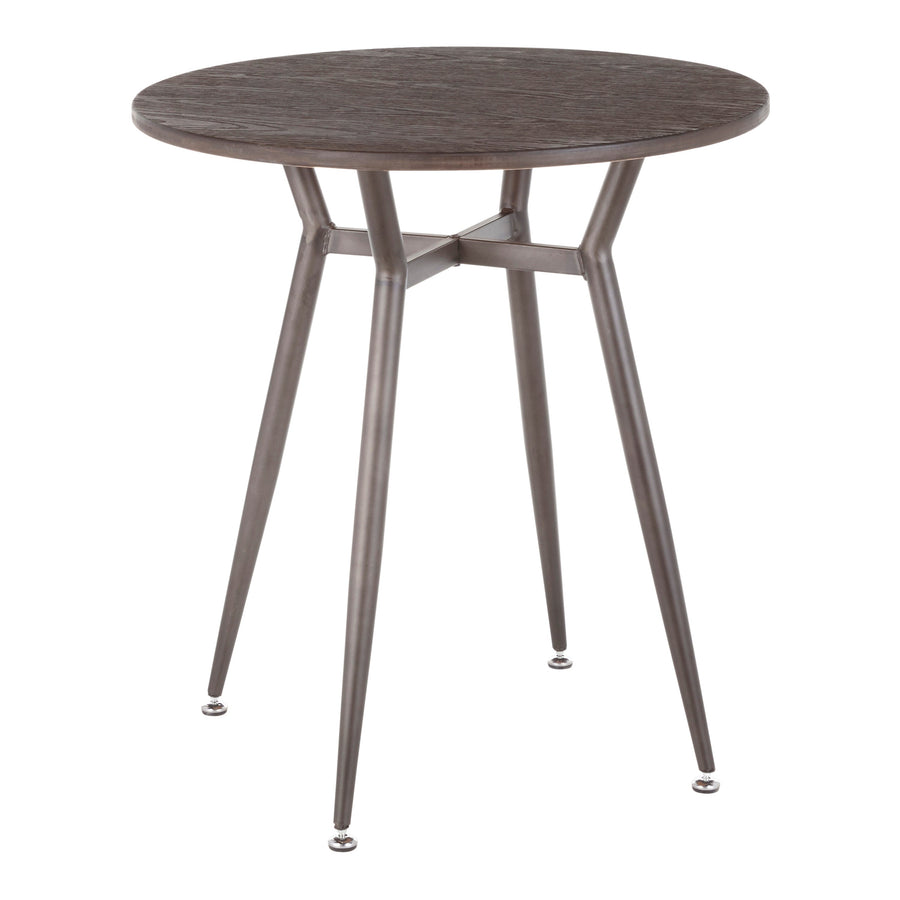 Round Dinette Table in Antique Metal