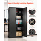 Metal Storage Cabinet with Lockable Steel Construction