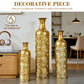 3 Pack Gold Metal Vases