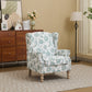 Modern Accent Chair with Retro Wood Legs