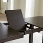 Neymorton - 7 Pc. - Rectangular Extension Table, 6 Side Chairs - Dark Grayish Brown - view 4