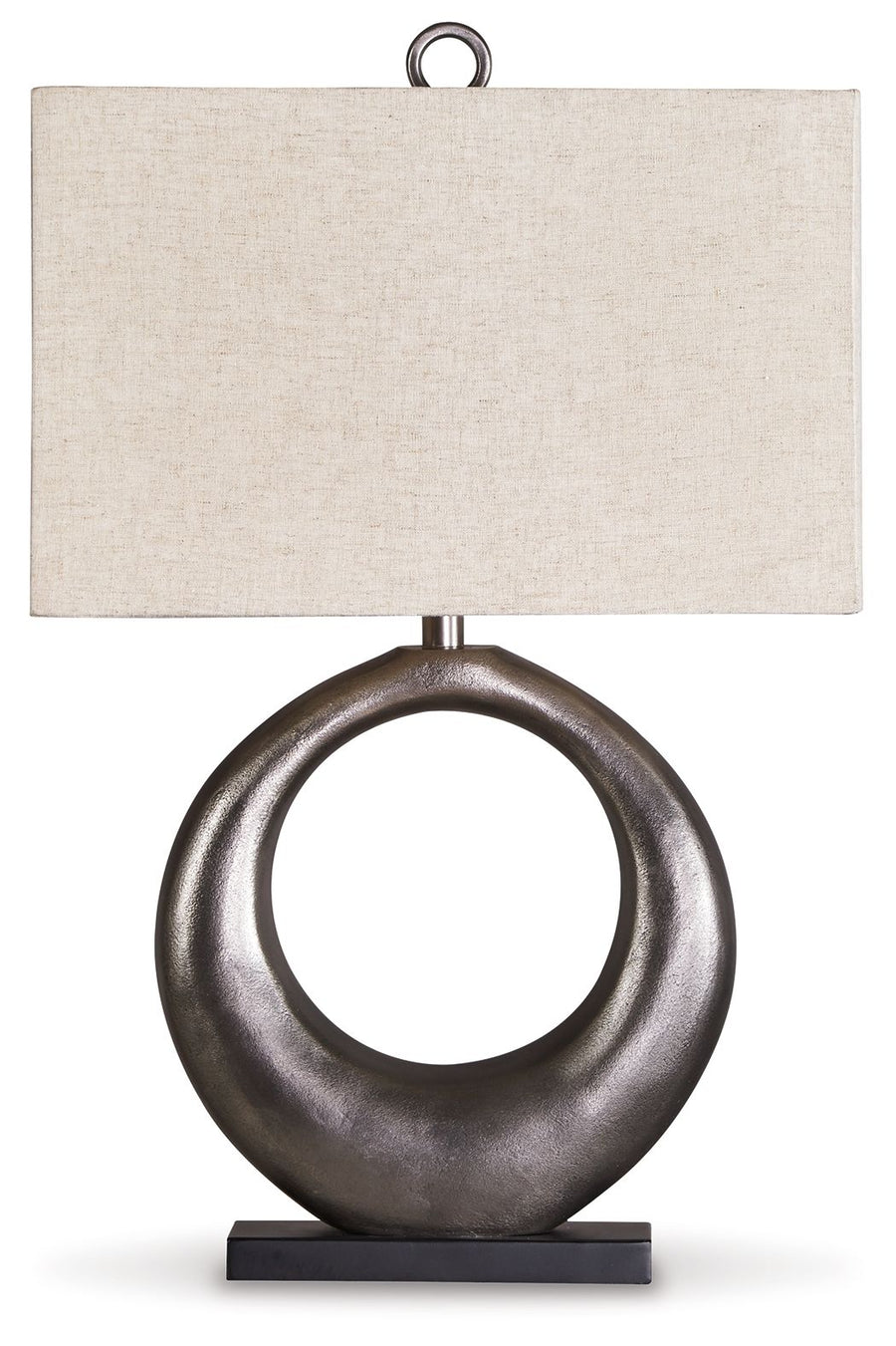 Saria - Metal Table Lamp - Antique Silver Finish