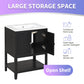 24" Black Bathroom Vanity