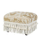 Fiona Accent Footstool Ottoman, Champagne