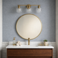 Luster Three Lights Vanity with Clear Glass for Bathrooms