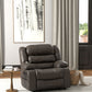 Tucker - Power Lift Recliner With Heat & Massage - Steel