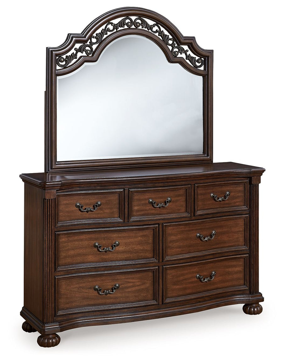 Lavinton - Dresser And Mirror - Brown