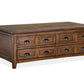 Bay Creek - Lift Top Storage Cocktail Table With Casters - Toasted Nutmeg