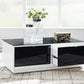 Gardoni - Rectangular Cocktail Table - White / Black