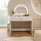 39" Makeup Vanity Table with Mirror Touch Screen Lighted Mirror