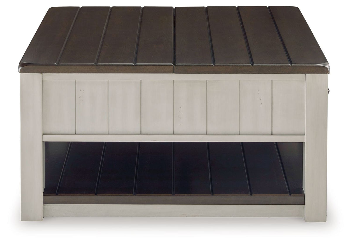 Darborn - Lift Top Cocktail Table - Gray / Brown