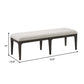 Brown Upholstered Bench