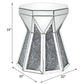 Noralie - End Table - Mirrored & Faux Diamonds