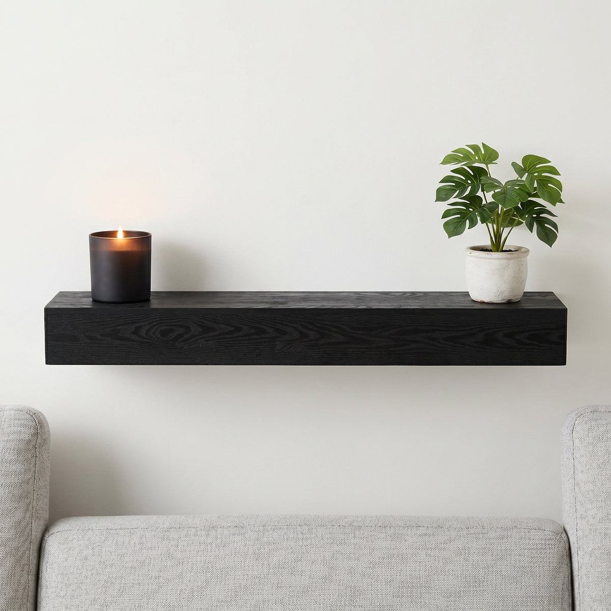 48" Embossed Fireplace Mantel - Western Red Cedar
