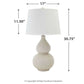 Saffi - Ceramic Table Lamp  - Cream