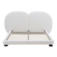 Extra Thick Upholstered Platform Bed Frame with Luxury Split Headboard