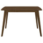 Retro Chestnut Dining Table with Angled Legs