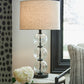Airbal - Glass Table Lamp (Set of 2) - Clear / Black