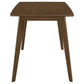 Retro Chestnut Dining Table with Angled Legs